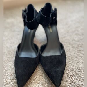 Pelle Moda Black Suede Heels